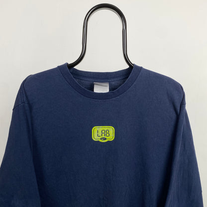 00s Nike Lab Monkey Long Sleeve T-Shirt Blue Medium