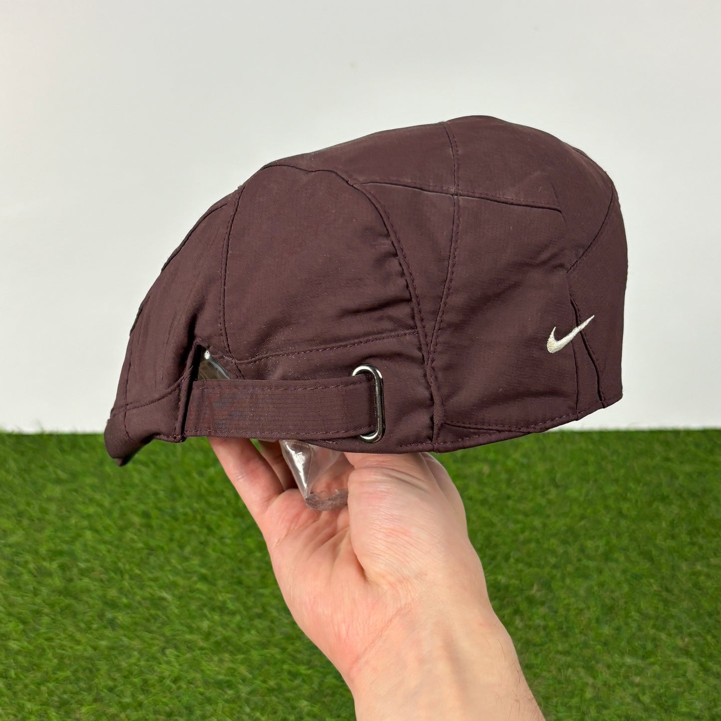 00s Nike Newsboy Flat Cap Hat Brown