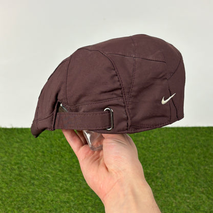 00s Nike Newsboy Flat Cap Hat Brown