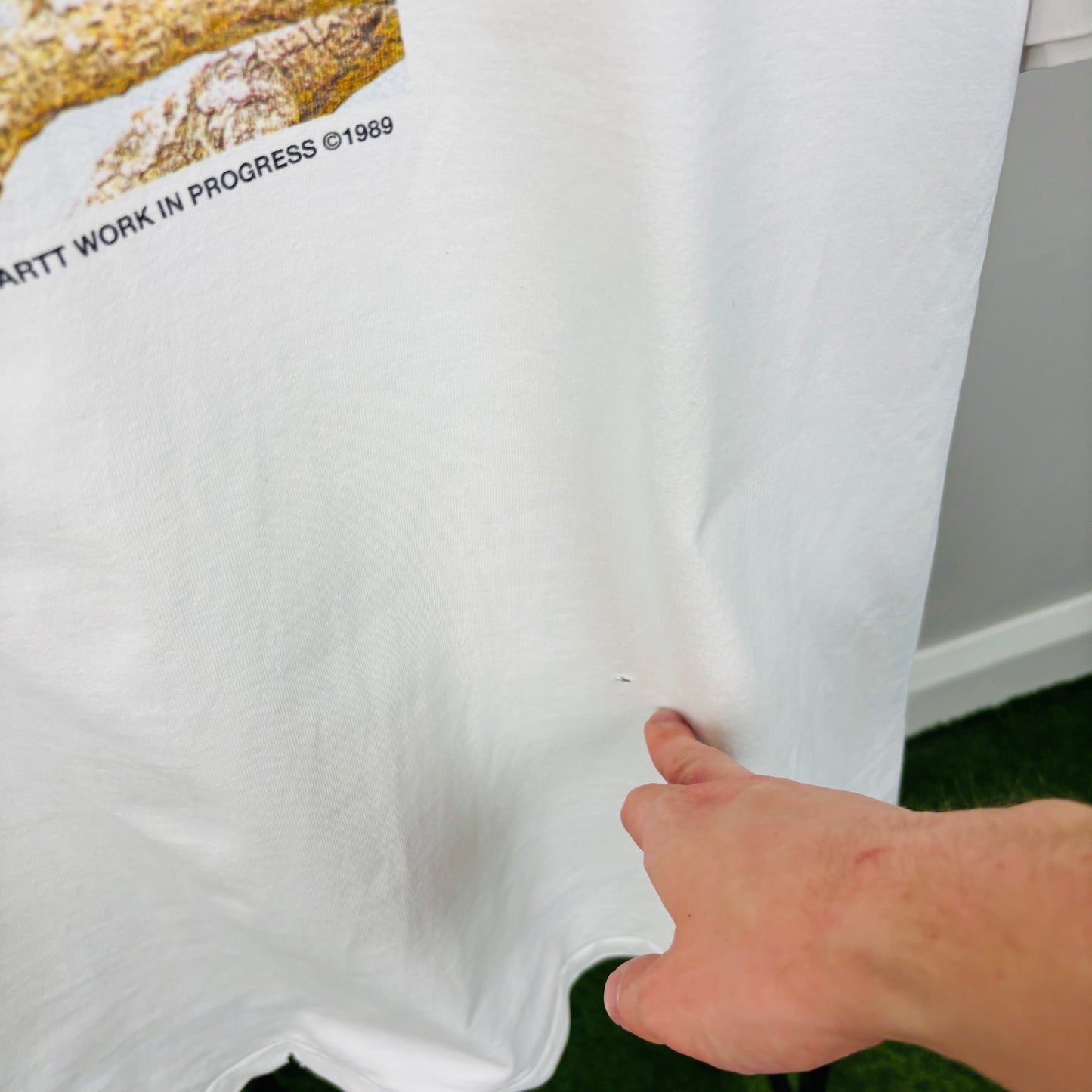 00s Carhartt Antleaf T-Shirt White XL