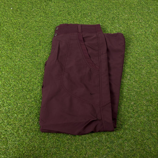 00s Nike Baggy Parachute Joggers Purple Large