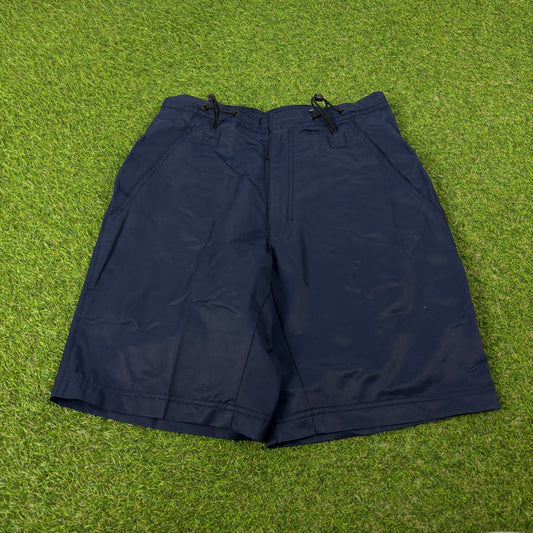 00s Nike Belted Toggle Shorts Blue Small