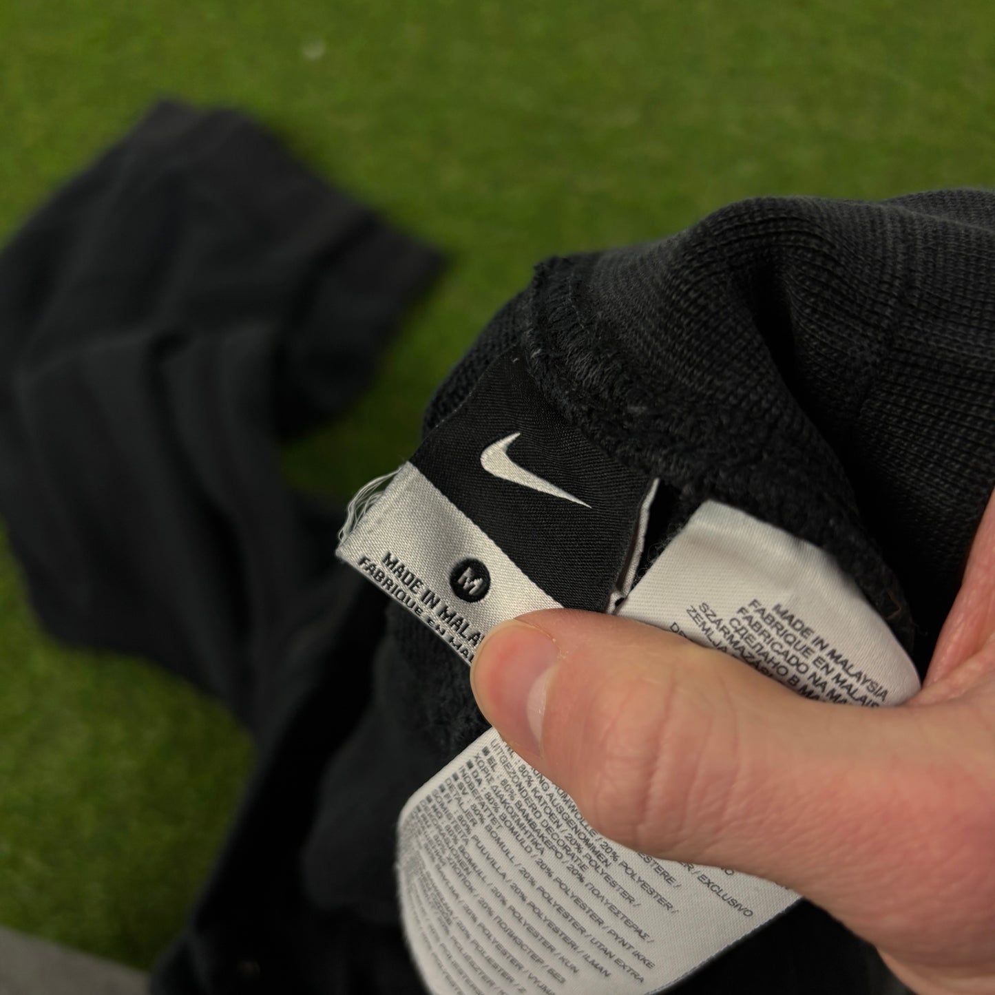 00s Nike Wide Leg Cotton Joggers Black Medium