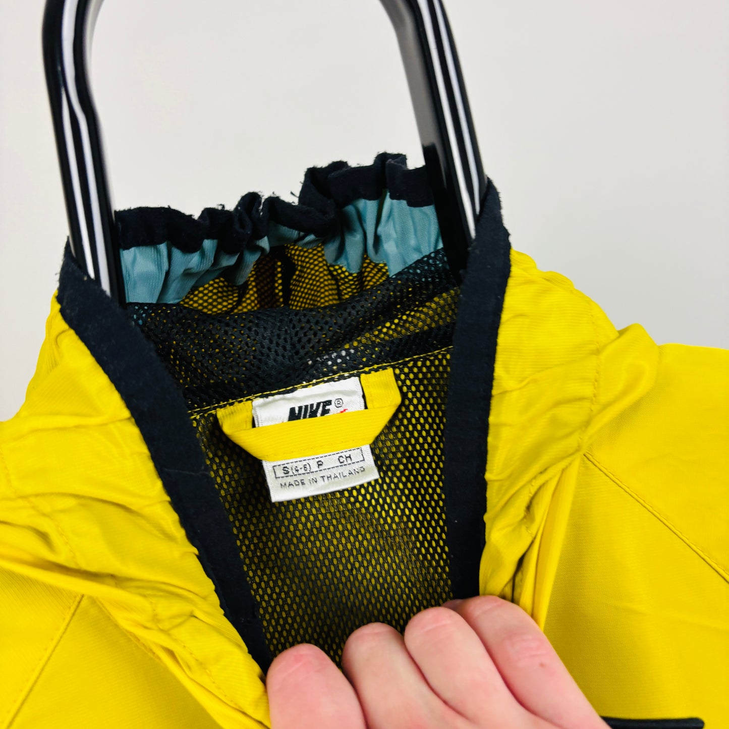 90s Nike Windbreaker Jacket Yellow Small