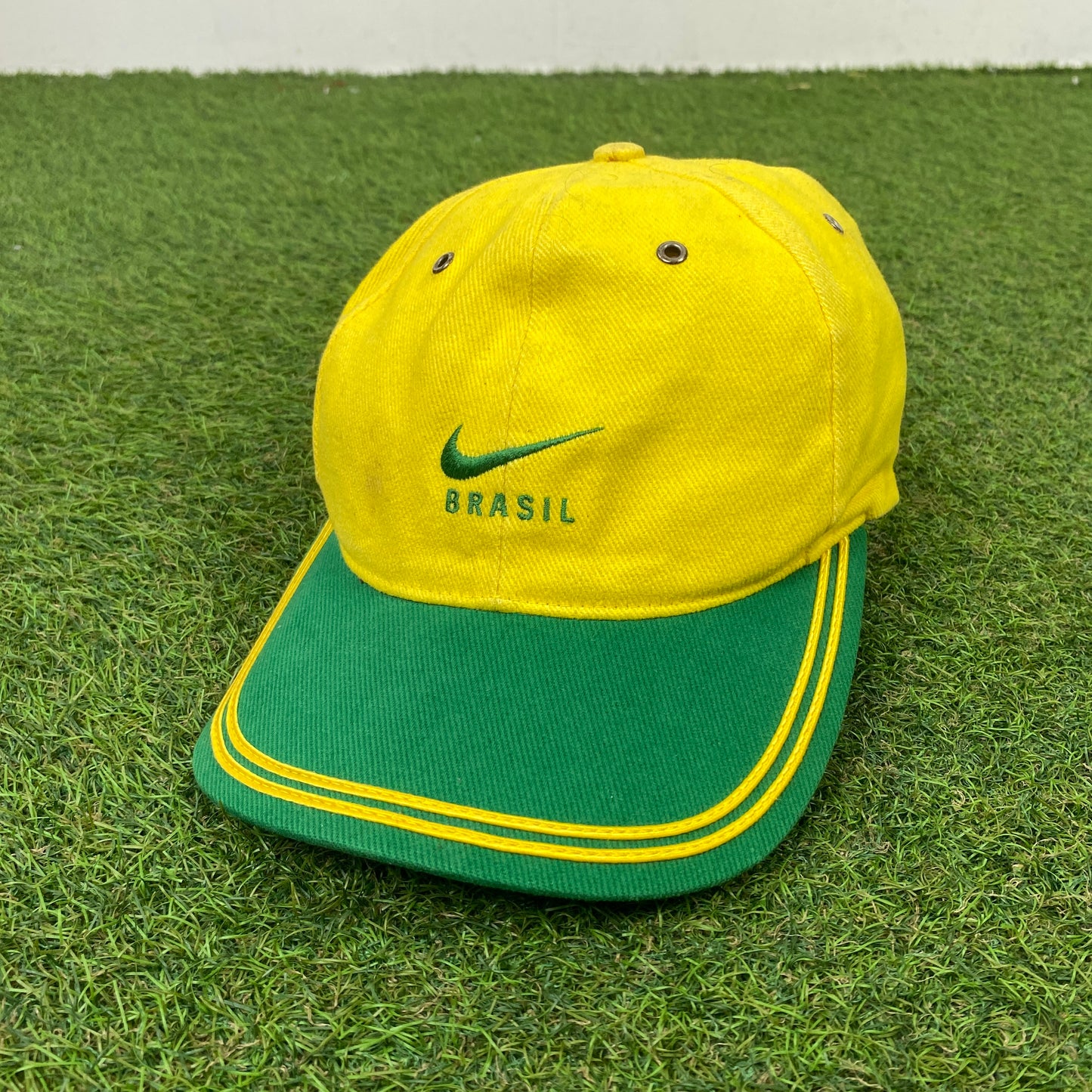 90s Nike Brazil Hat Yellow