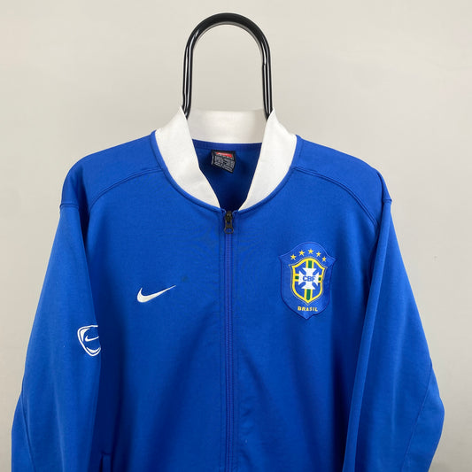 90s Nike Brazil Track Jacket Blue XL