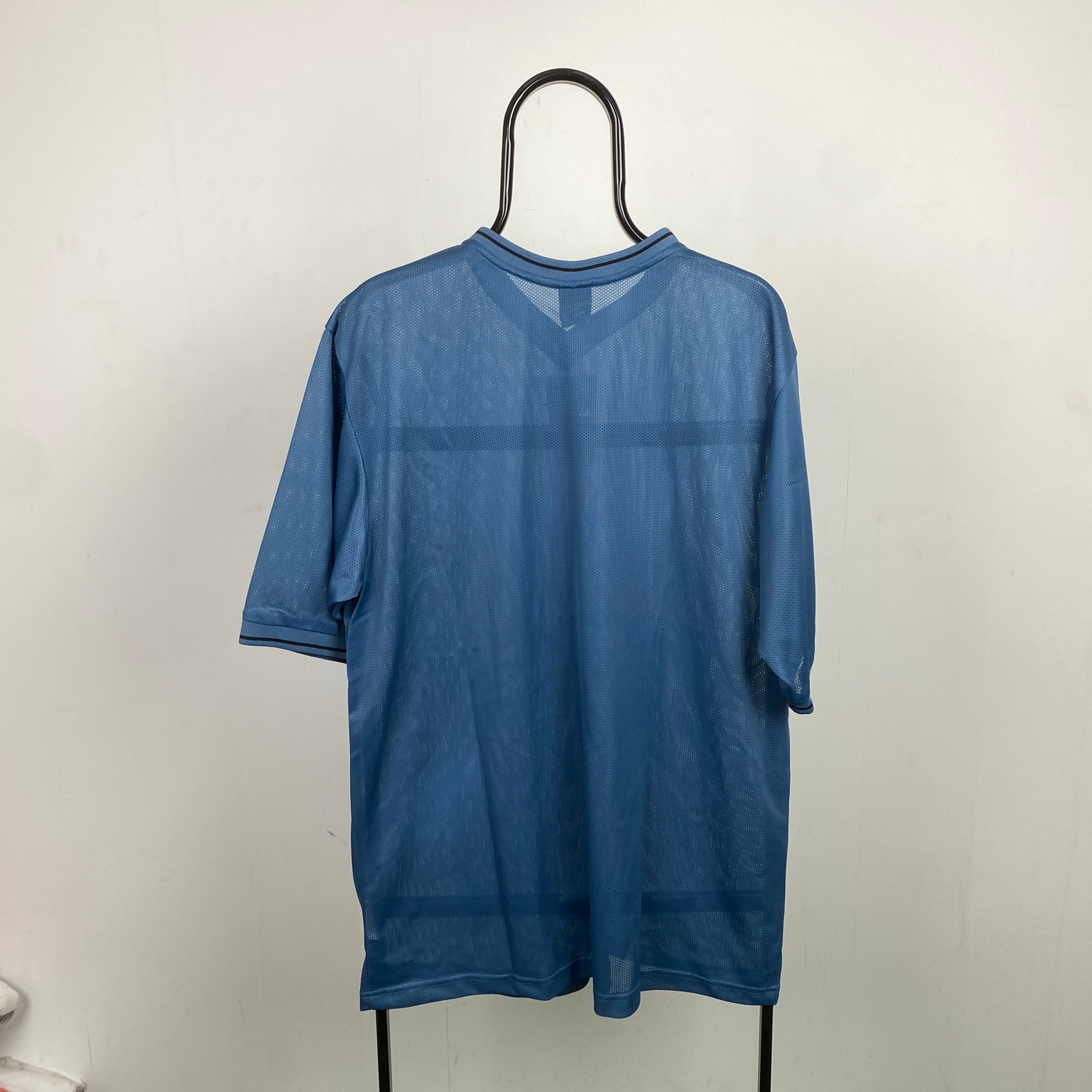 90s Nike Mesh T-Shirt Blue Medium