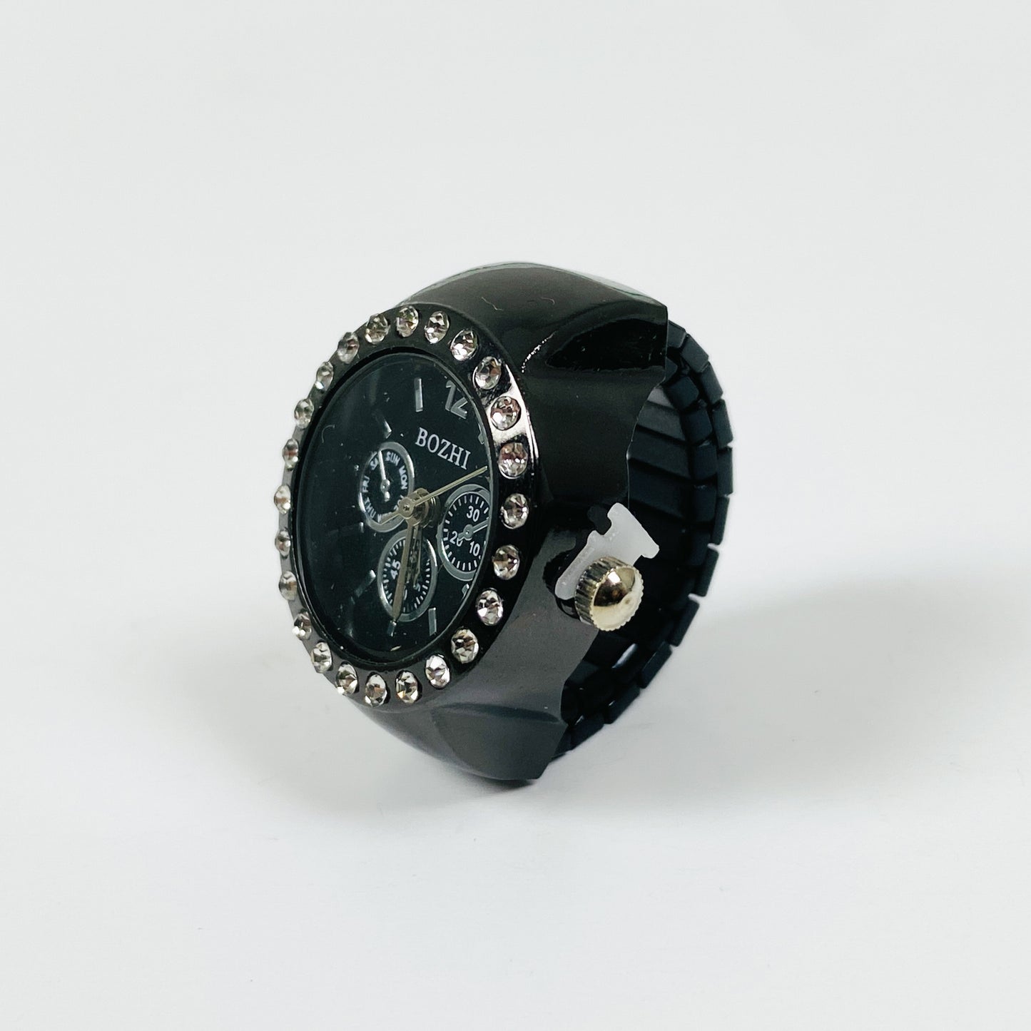 Midnight Dial Watch Ring Adjustable