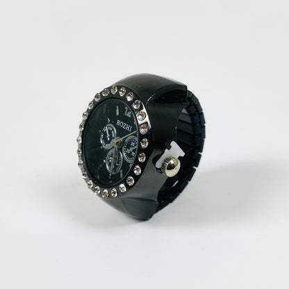 Midnight Dial Watch Ring Adjustable