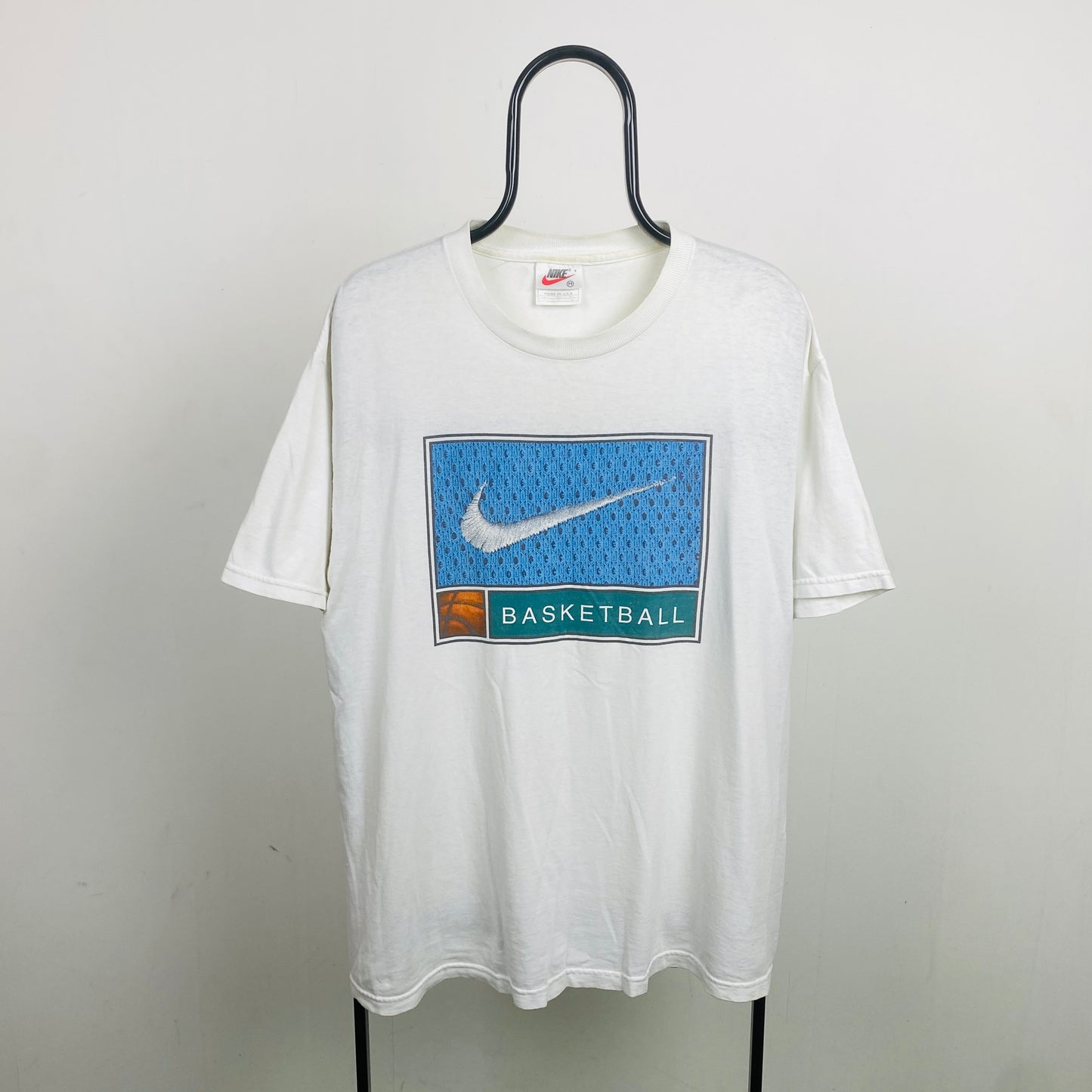 90s Nike Basketball T-Shirt White Medium