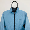 00s Nike Reversible Waterproof Windbreaker Jacket Blue Black Medium