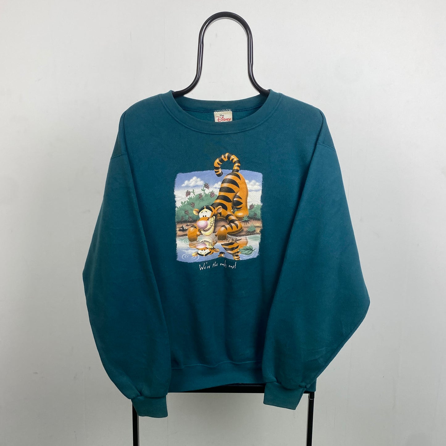 Retro Disney Tigger Sweatshirt Green Medium