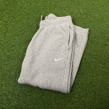 00s Nike Cotton Joggers Grey Small