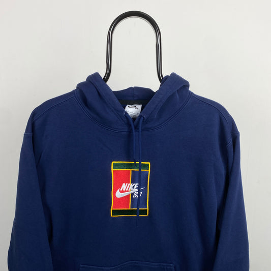 00s Nike Sb Court Hoodie Blue Small