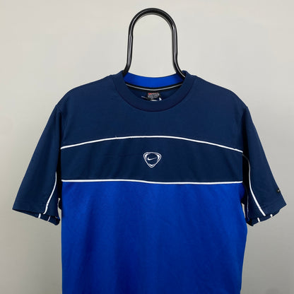 00s Nike Piping T-Shirt Blue Medium