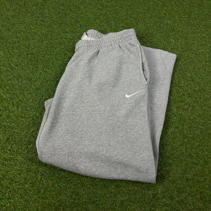 00s Nike Wide Cotton Joggers Grey Large