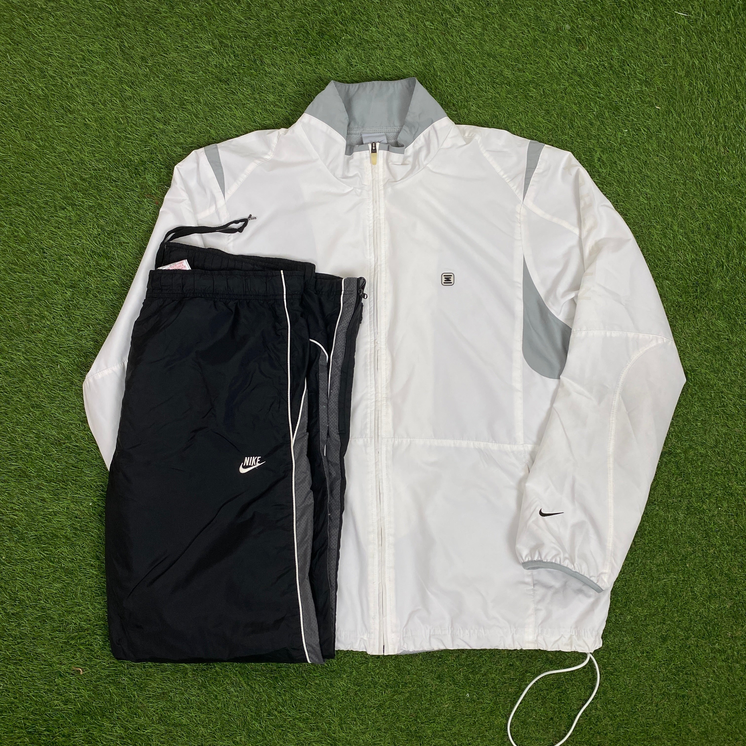 00s Nike Shox Tracksuit Set Jacket + Joggers White XL – Clout Closet