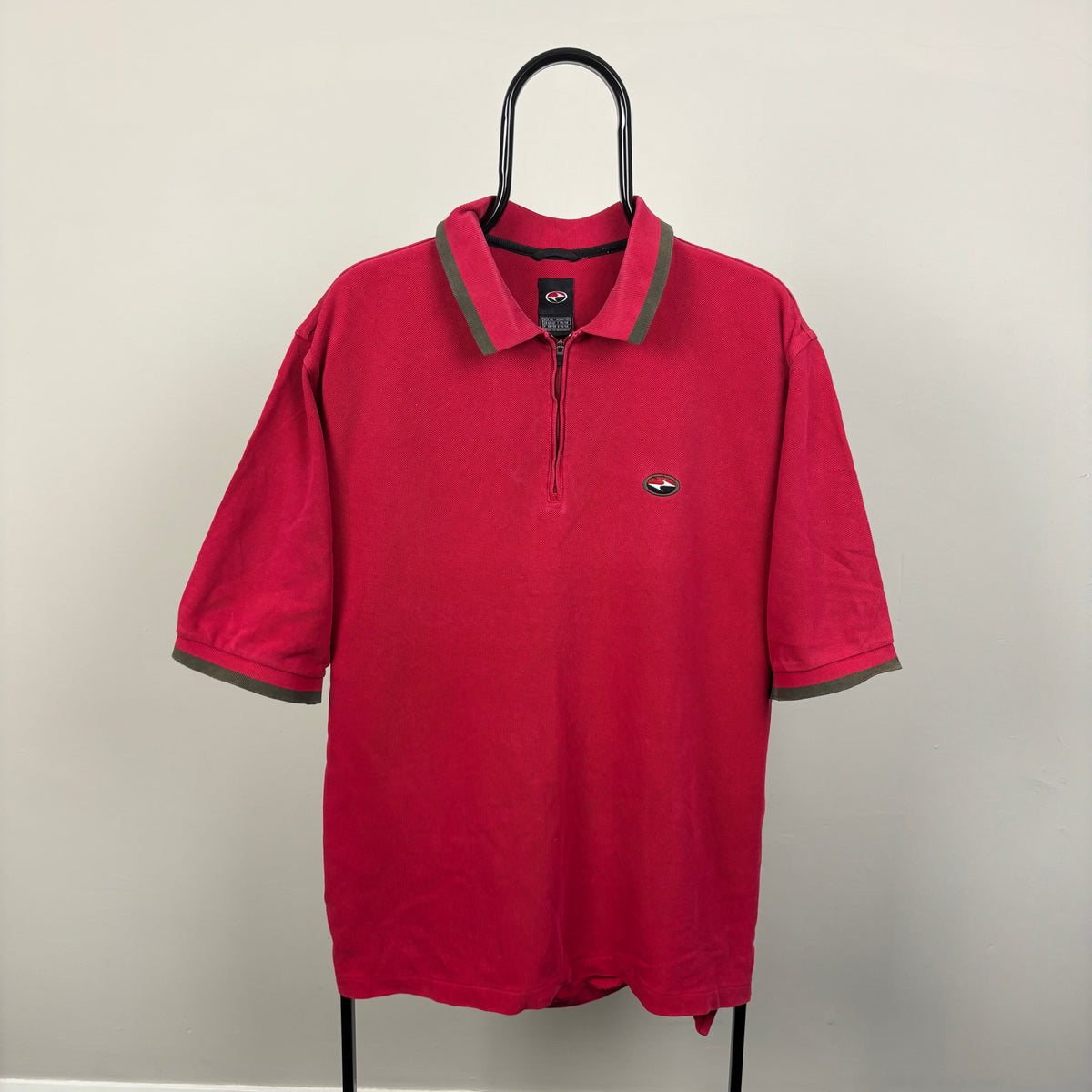 00s Nike Tiger Woods Golf Polo T-Shirt Red XL