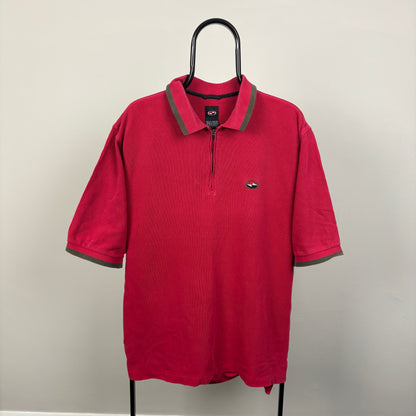 00s Nike Tiger Woods Golf Polo T-Shirt Red XL