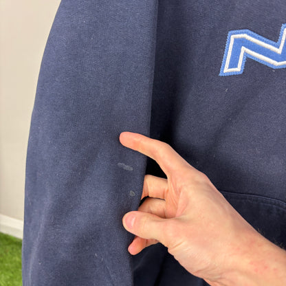 90s Nike Hoodie Blue Small