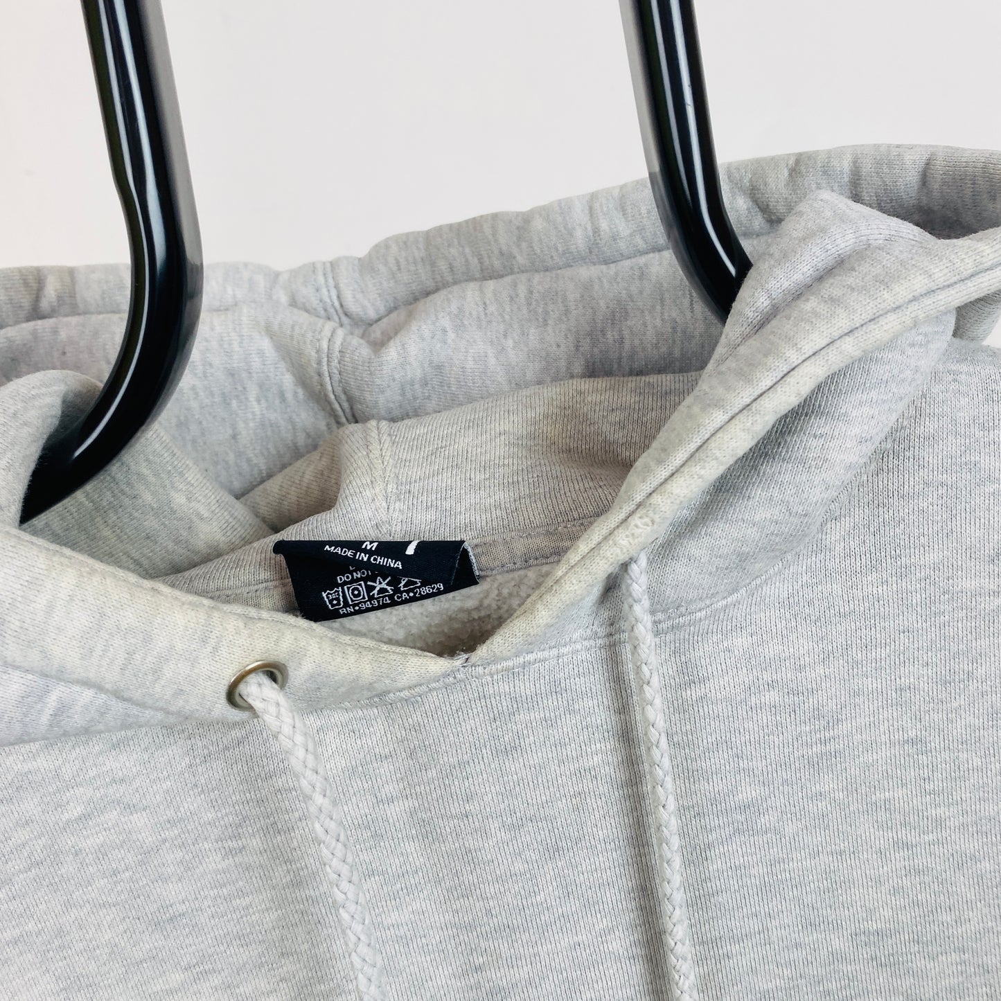 Retro 00s Thrashed Stussy Hoodie Grey Small