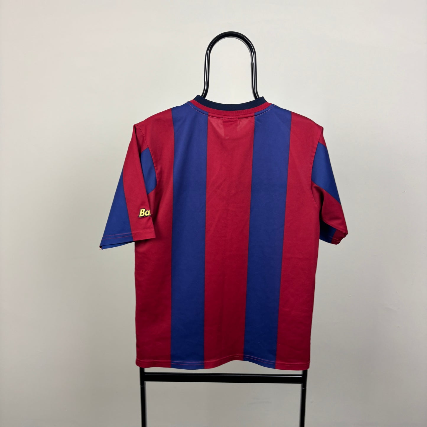90s Nike Barcelona Football Shirt T-Shirt Red Small