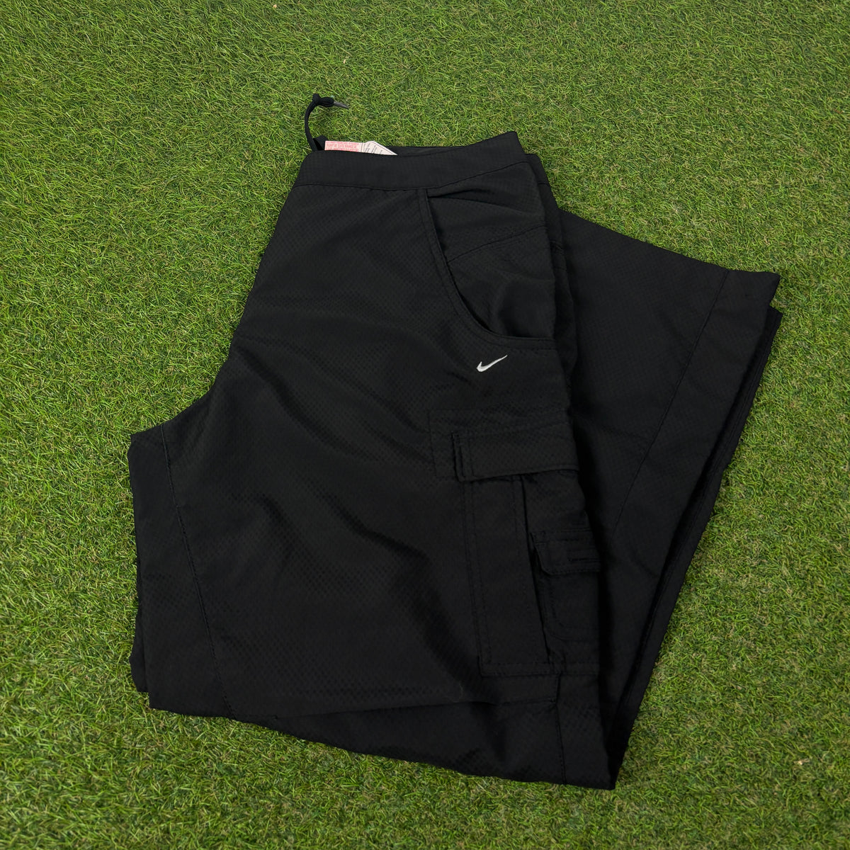 00s Nike Parachute Cargo Joggers Black Medium