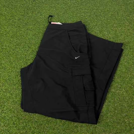 00s Nike Parachute Cargo Joggers Black Medium