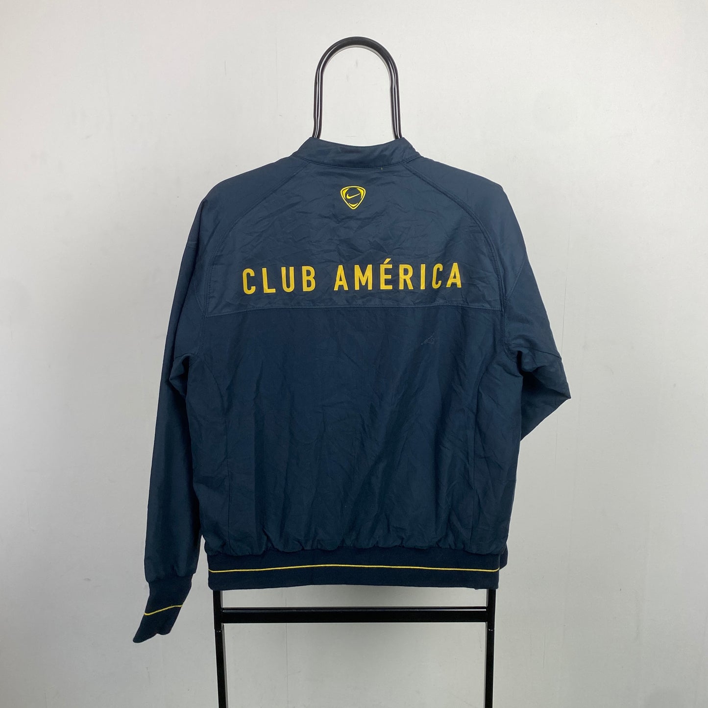 90s Nike Club America Windbreaker Jacket Blue Small