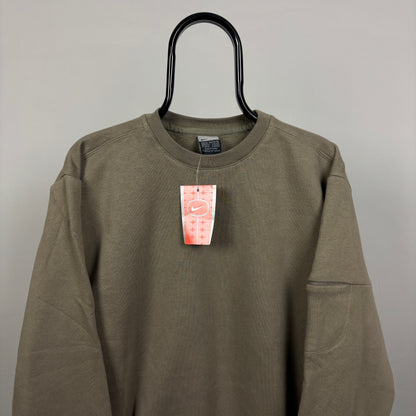 00s Nike Sweatshirt Brown Medium