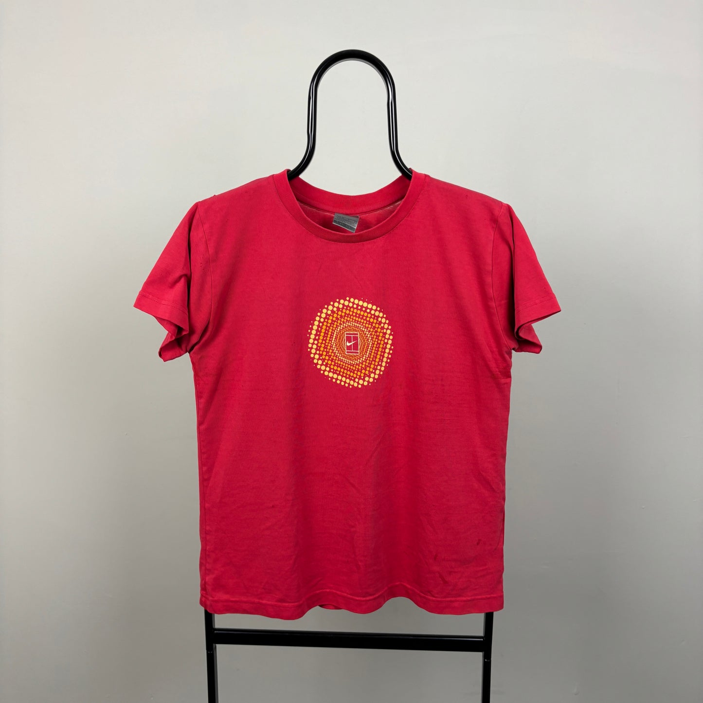 00s Nike Court Tennis T-Shirt Pink Medium