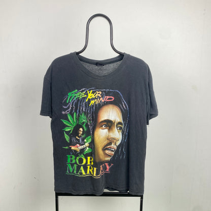 Retro Bob Marley Band T-Shirt Black Large