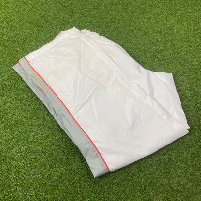 00s Nike Hex Piping Joggers White Medium