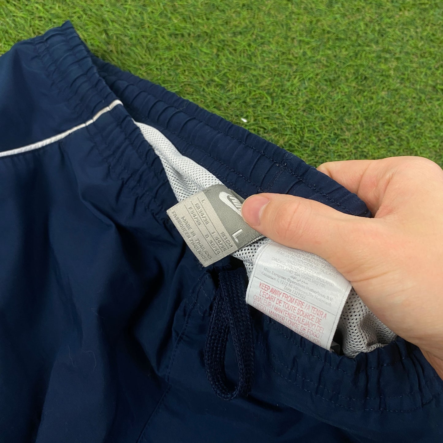 00s Nike Piping Shorts Blue Large