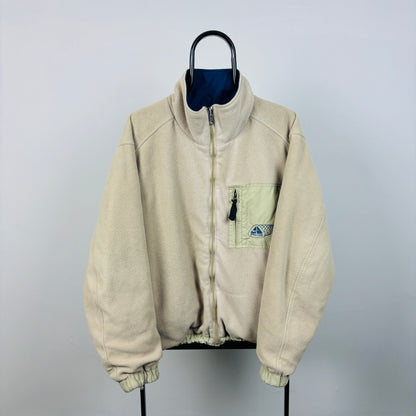 00s Nike ACG Reversible Fleece Coat Jacket Brown Blue Medium