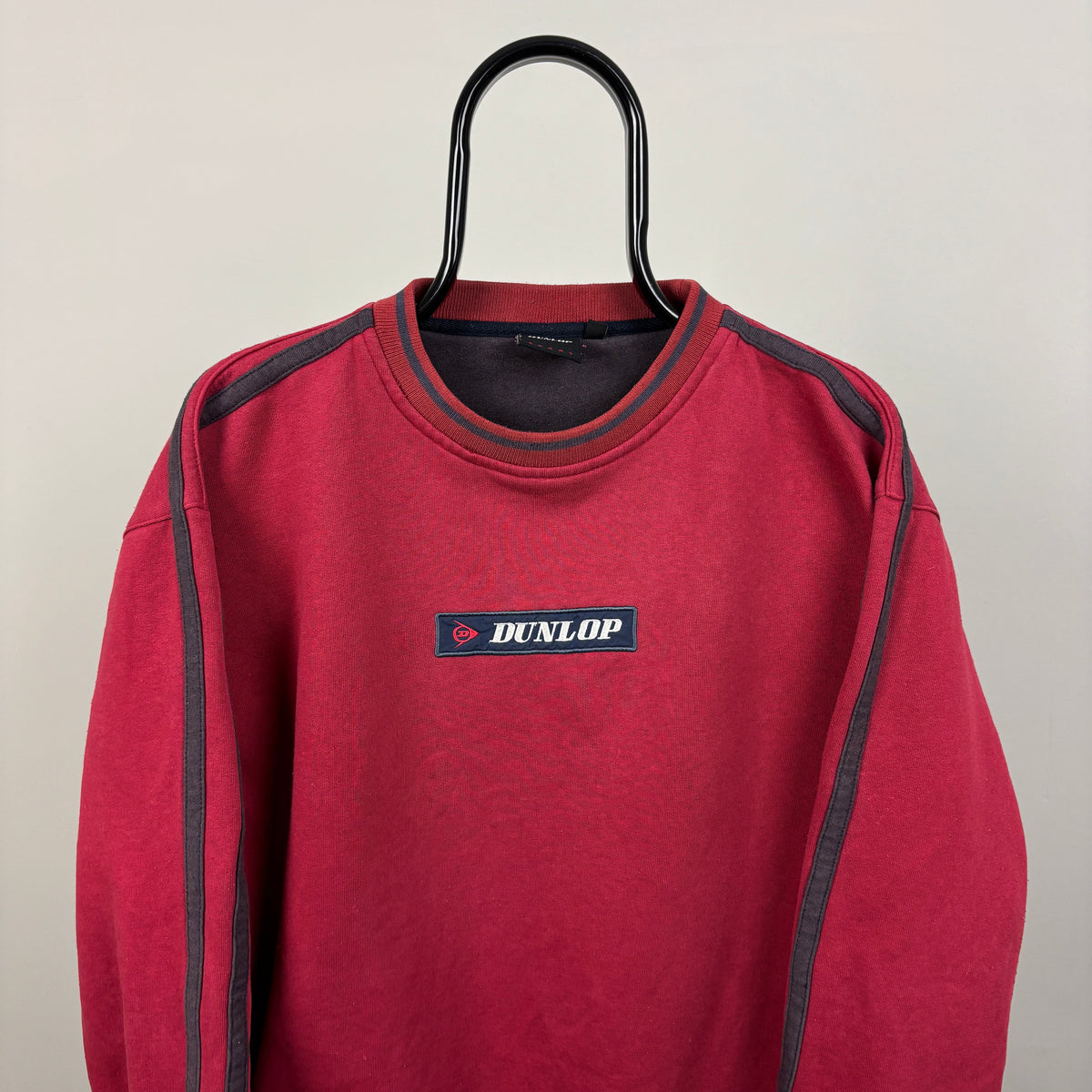 90s Dunlop Golf Box Logo Sweatshirt Red Medium