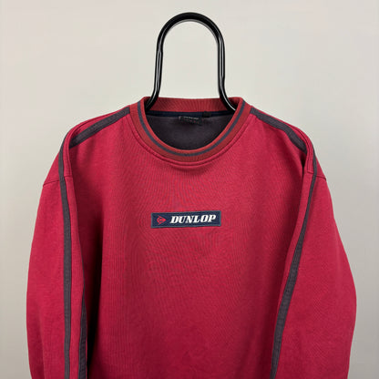 90s Dunlop Golf Box Logo Sweatshirt Red Medium