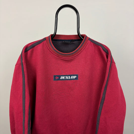 90s Dunlop Golf Box Logo Sweatshirt Red Medium