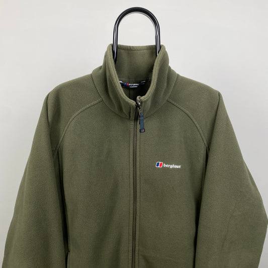 00s Berghaus Fleece Sweatshirt Green Large