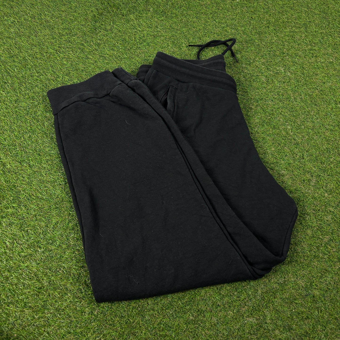 00s Adidas Cotton Joggers Black Large