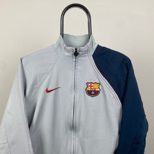 00s Nike Barcelona Windbreaker Jacket Grey Small