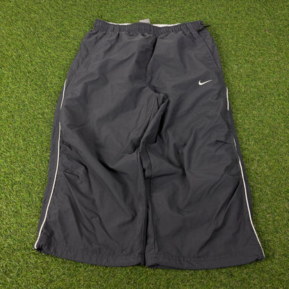 00s Nike Piping Capri Shorts Grey Medium