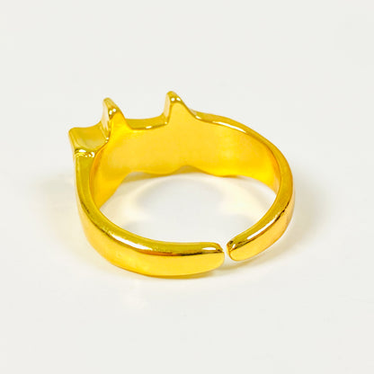 Adjustable Star Ring Gold