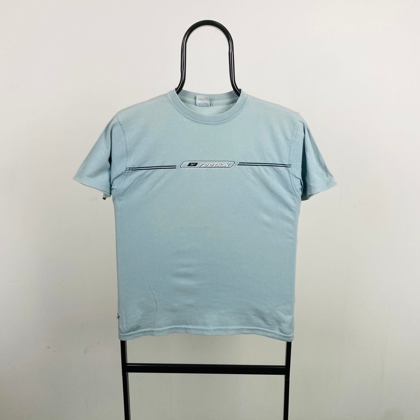 Retro Reebok T-Shirt Baby Blue XS