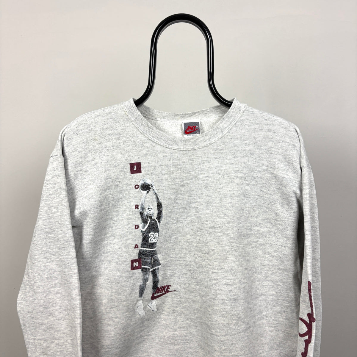 90s Nike Michael Jordan Sweatshirt Grey Small/Youth XL