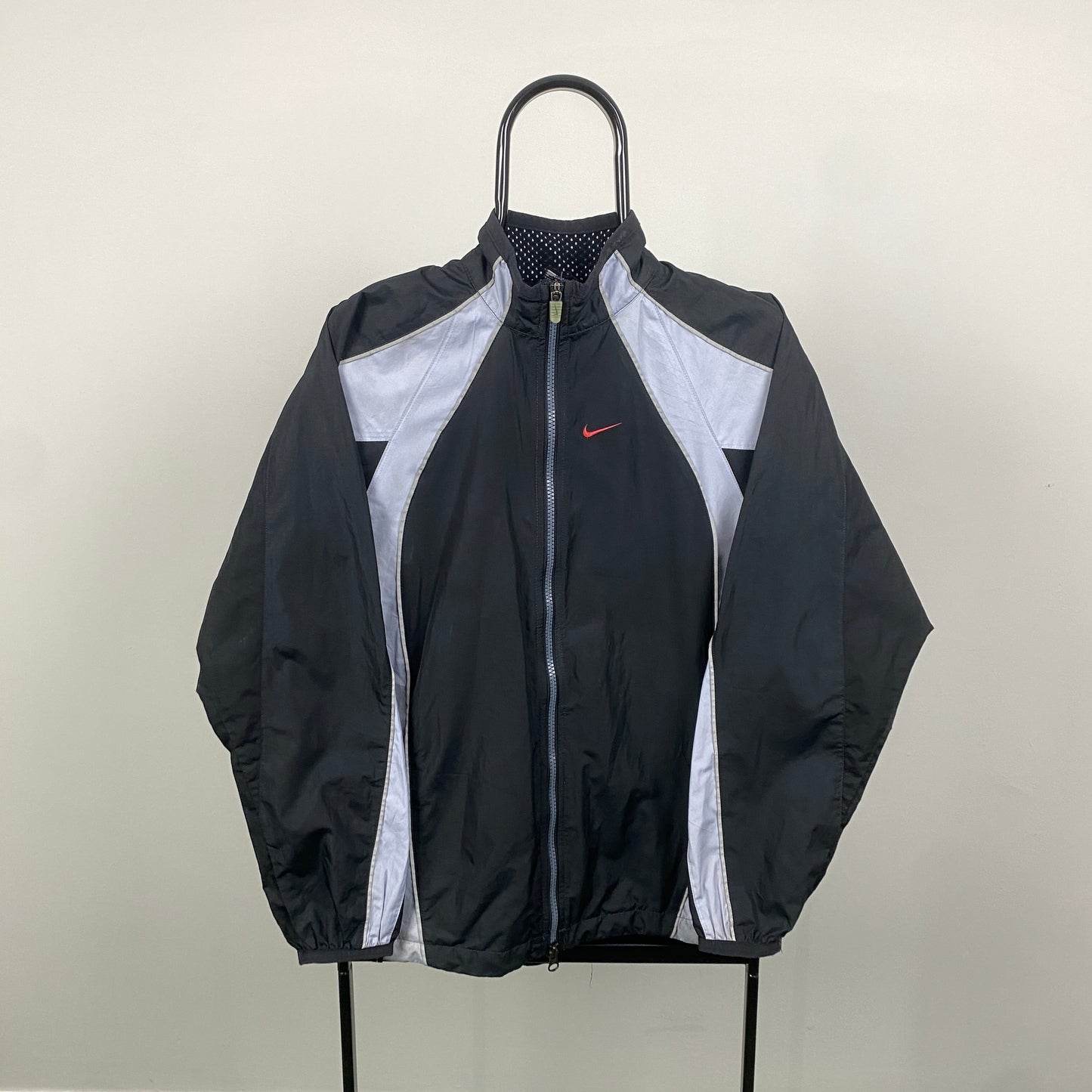 00s Nike Windbreaker Jacket Black Small