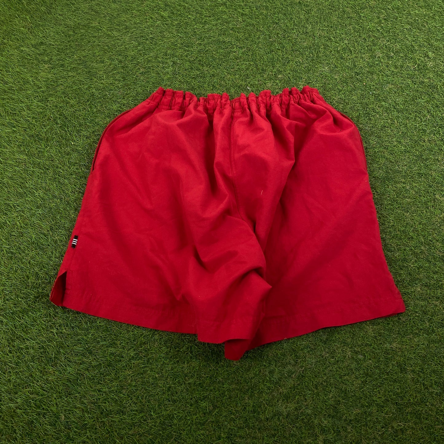 90s Adidas Trefoil Shorts Red Large