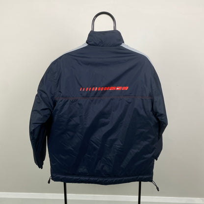 00s Nike Puffer Jacket Blue Medium