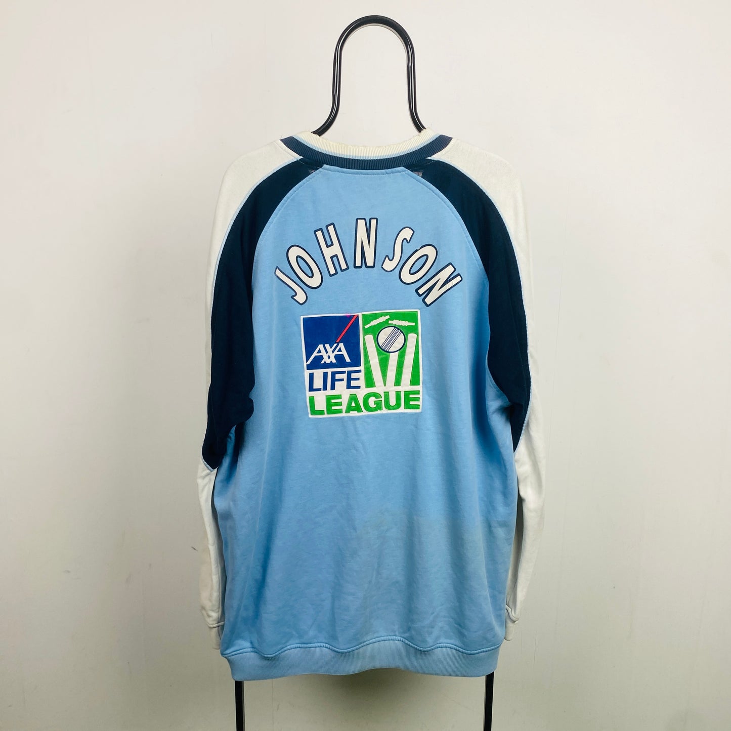 Retro 90s Middlesex Cricket Club Sweatshirt Blue XXL