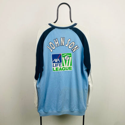 Retro 90s Middlesex Cricket Club Sweatshirt Blue XXL